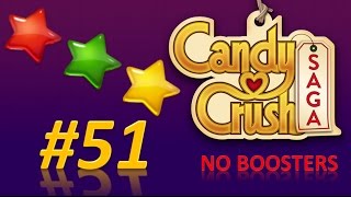 Candy Crush Saga! level 51 - 3 stars - no boosters.