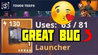 Bug / Glitch with Tough Traps in Fortnite STW - Huge Durabity Increase