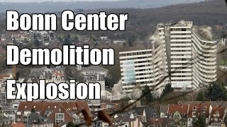 Bonn Center Sprengung 2017. Demolition of Bonn Center.