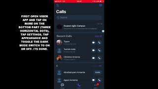 HOW TO ENABLE OR DISABLE DARK MODE IN VIBER APP (IOS)