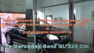 Отключение EGR и чип тюнинг  Mercedes Benz GL320. Программное отключение EGR