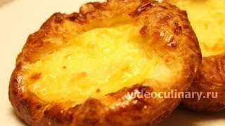Булочки из дрожжевого слоёного теста с заварным кремом - Рецепт Бабушки Эммы