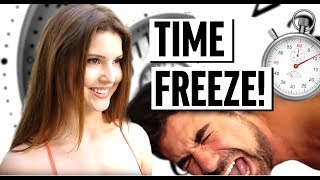 IF I COULD FREEZE TIME! | Amanda Cerny, King Bach, & Alissa Violet | Funny Sketch Videos 2018