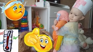 Катя играет в ДОКТОРА . Интересное видео для детей или Katya plays DOCTOR