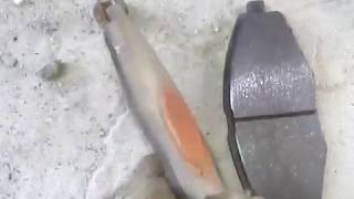 замена передних тормозных колодок Ланос