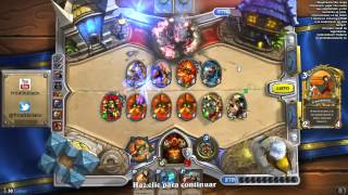 Hearthstone: Jugando en directo un poco de guerrero control y abriendo sobres