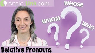 English grammar in conversation | Using 'who', 'whom' & 'whose' in questions & as relative pronouns