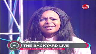 Backyard LIVE| Size 8 Makes Fun on Jabidii "KDF Hit Maker" |Inspiring massage By Size8