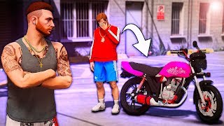 GTA V - VIDA REAL | PINTEI A MOTO DO MECÂNICO DE ROSA, ELE CHAPOU. #831