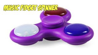 Музыкальный Fidget spinner светящийся в темноте