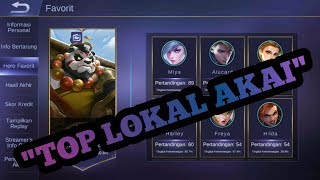 TOP LOKAL 1 AKAI GAME PLAY  -Mobil Legends