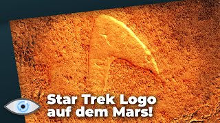 Krasser Schnappschuss: Star Trek Logo auf dem Mars!