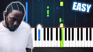 Kendrick Lamar - Humble - EASY Piano Tutorial by PlutaX