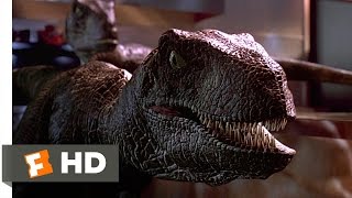 Jurassic Park (1993) - Raptors in the Kitchen Scene (9/10) | Movieclips