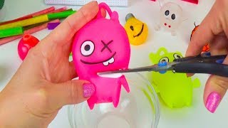РЕЖЕМ АНТИСТРЕСС ИГРУШКИ / ЖИДКИЕ АНТИСТРЕССЫ / ДЕЛАЕМ ЛИЗУНЫ из КЛЕЯ