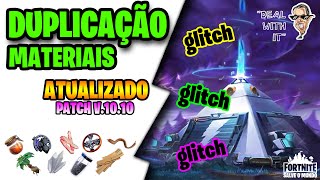GLITCH SOLO DUPLICAÇÃO DE MATERIAIS APÓS PATCH  V.10.10 - Fortnite Salve o Mundo