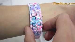 Iron Geisha Crimson Red LED Watch