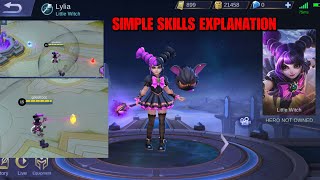 GAMEPLAY NEW HERO: LYLIA - LITTLE WITCH | SIMPLE SKILLS EXPLANATION.