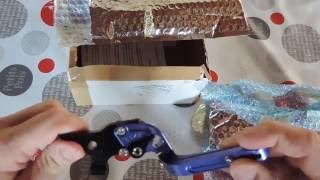 UNBOXING 1 Deballage  leviers moto Frein Embrayage Repliables ou  FlIP UP + Montage