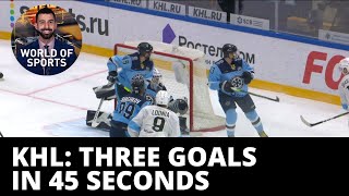 WATCH: Hockey team scores goals at record pace