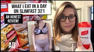 What I Eat in a Day - Slimfast 321 Plan Review | AD | xameliax