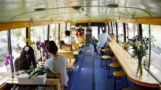 Bus Cafe - Phong cách thưởng thức cafe mới - xembaomoi.com