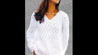 ЖЕНСКИЙ ПУЛОВЕР СПИЦАМИ - 2019 / WOMEN'S SWEATER SPOKE / Frauen Pullover SPOKE