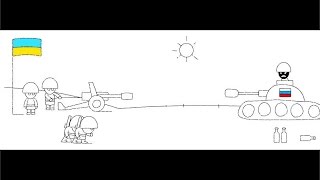 мультик... як козаки .ворожий танк пригнали.. .How Cossacks tank...