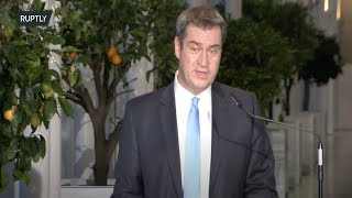 REFEED: Bavarian leader Markus Soder holds press conference on COVID-19 situation