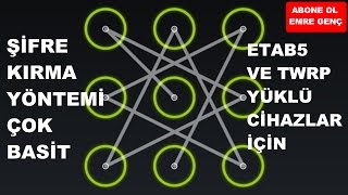 ETAB5 VE TWRP YÜKLÜ CİHAZLARDA KİLİT ŞİFRESİNİ KIRMA (ÇOK BASİT)