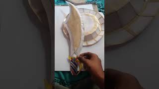 Last making ravan sword and shild with paper