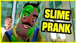 SLIME PRANK IN THE NEIGHBOR'S BATH!!