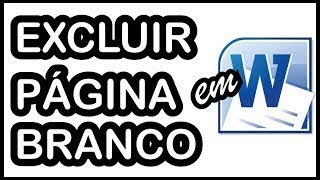 como remover a folha branca no word 2010