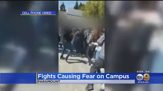 Caught On Camera: Fight Breaks Out At Paramount High School, 5 Months After Brawl