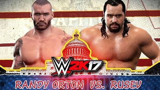WWE 2K17 - Randy Orton vs Rusev Steel Cage Match Gameplay (Full Length)