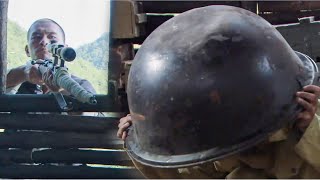 神槍小伙突襲日軍基地，嚇得日軍把鐵鍋套在頭上當頭盔！