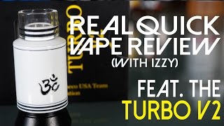 RDA WITH BUILT IN FAN? _ TURBO V2 _ REAL QUICK VAPE REVIEW