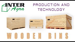 INTERAGRA - WOODEN BOXES - CARROT POTATO ONION APPLE BIN - BINS - STORAGE AND VENTILATION SOLUTION