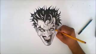 THE PURGE ANNOUNCEMENT (Remix) DRAWING A CRAZY JOKER - Speed Art - HAPPY HALLOWEEN