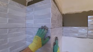 Укладка плитки на Фартук до установки кухни. Мастер-класс. Весь процесс.