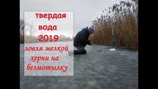 Твердая вода 2019. Ловля мелкой херни на безмотылку.