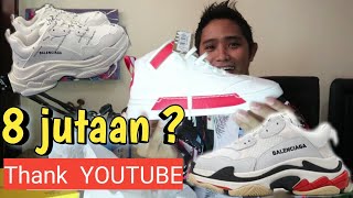 BELI SEPATU ORI HARGA 8 JUTAAN HASIL UANG DARI YOUTUBE