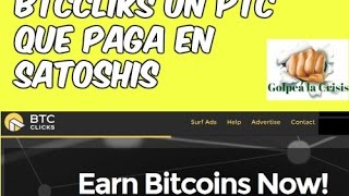 BtcClicks una ptc que paga en satoshis