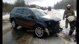 ДТП с участием легендарной рок-группы "Пикник". Гусь-Хрустальный 16 марта 2018 г.