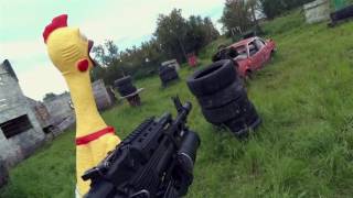 Курица убийца вояка!!!Жесть, стрельба, убийство, расстрел, война ...