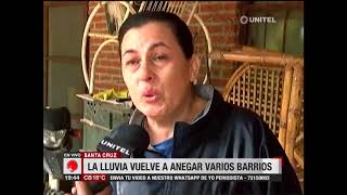 Santa Cruz: La lluvia caída el fin de semana vuelva a anegar varios barrios