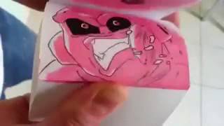 外人さんが作ったパラパラ漫画「ドラゴンボール」魔人ブウ vs ベジータ