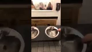 EPIC FAIL  Drunk fat lass breaks sink