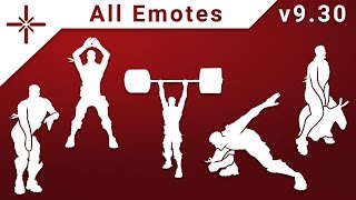 [4K] Fortnite - All New v9.30 Leaked Emotes (Flutter Outfit)