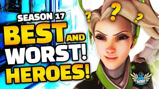 Overwatch - BEST and WORST Heroes For Season 17! Winners and Losers!